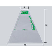 サンドウィッチ袋 新No.41(草柄入) 大阪ポリエチレン 1000枚(200枚×5) 1048 1ケース(1000枚入(200枚×5袋))（直送品）