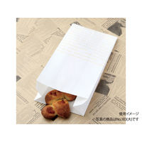 パン・和洋菓子袋 大阪ポリエチレン レシピ柄耐油紙マチ付袋No.183 2000枚(100枚×20) 6640（直送品）