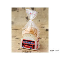 大阪ポリヱチレン販売 パン・菓子袋 大阪ポリエチレン レトロ調新 No.106 食パン袋 イギリスバス　1000枚(100枚×10)（直送品）