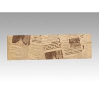 大阪ポリヱチレン販売 バケット袋 フランスパン紙袋ヨーロピアン柄(茶)No.98(特小) 大阪ポリエチレン　1000枚(50枚×20)（直送品）