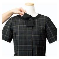 フォーク nuovo オーバーブラウス（リボン付き） チャコール １３ FB71432-55-13（直送品）