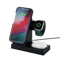 ワイヤレス充電器 7.5W+5W マグネット式 スタンド 同時充電可 おくだけ充電 ブラック W-MS06BK エレコム 1個