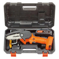 ファミリー・ライフ 充電式LEDライト付きハンディーチェーンソー ダブルバッテリー 04153 1個