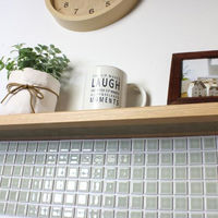 D.I.Yタイル ランドマーク ふしぎなシール LM-6-W 藤垣窯業 1セット（4枚入）（直送品）