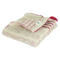 プレーリードッグ coco hibi ベーシック ナチュラル フェイスタオル レッドボーダー CONB-F-RE 1セット(2枚)（直送品）