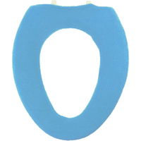 ヨコズナクリエーション 便座カバー O型 カラーショップ ブルー 197198 1個（直送品）