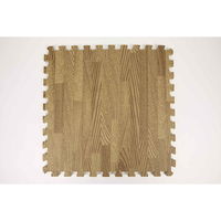 ユノックス ジョイントマット 木目調 9枚入り 厚さ1cm ライトブラウン 268573 1個（直送品）