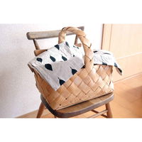 南海通商 キッチンタオル 綿 麻 リネン 北欧 リーフホワイト 273634 1個（取寄品）（直送品）