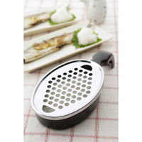 下村企販 おろし金 おろし名人すべらん ステンレス製 日本製 ブラック 278976 1個（直送品）