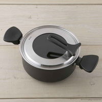 貝印 両手鍋 とっても軽い両手鍋 20cm IH対応 ガラス蓋付き 287642 1個（直送品）