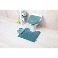 ヨコズナクリエーション トイレマット モダニスト 55×60cm ターコイズ 292184 1個（直送品）