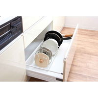 天馬 フライパン収納 伸縮式フライパン&鍋ブタスタンド ファビエ キッチン収納 302939 1個（直送品）