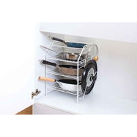 天馬 フライパンラック シンク下フライパンラック 4段 ファビエ 302941 1個（直送品）