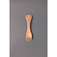若兆 フォーク 12cm 木 キッズフォーク どうぶつ ぱんだ 304771 1個（直送品）