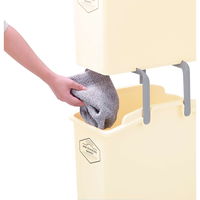 不動技研 ランドリーバスケット アームスタッキングバスケット スタッキングバスケット 洗濯かご スタッキング アイボリー 347992 1個（直送品）