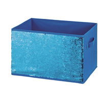 パール金属 カラーボックス 幅38×奥行26×高さ25cm インナーボックス スパンコール ライトブルー×ピンク 363123 1個（直送品）