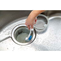 まめいた すみまで洗える 折りたたみ式 排水口用ブラシ シンク周り 水アカ汚れ たわし 全長約30cm 日本製 1個