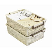 不動技研 バスケット LS 幅37.6×奥行54×高さ16cm スタッキング 369519 1個