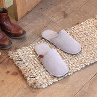 ダルトン コーデュロイ ライフスタイル スリッパ  グレー FOR MEN　男性用　リビング　ルームシューズ　1足