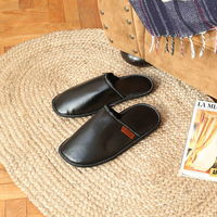 ダルトン レザー風  ライフスタイル スリッパ  ブラッグ　FOR MEN　男性用　リビング　ルームシューズ　1足