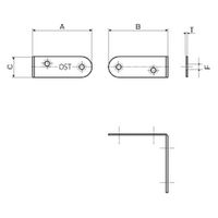 大里 ステン金折れ 35mm(10個入) 固定具 DIY 07-461 1パック(10個入)（直送品）