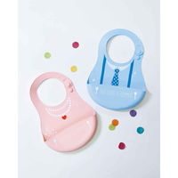 大西賢製販 ベビーエプロン シリコンビブ ネックレス ピンク シリコーン製 日本製 279926 1個（直送品）