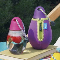 ビッテ 水筒 プラスチック 直飲み ドロップボトル 500ml ウォーターボトル バイオレット 315696 1個（直送品）