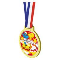 アーテック ゴールド3Dカラーメダル エンジョイアニマルズ 9448 1セット(3個)