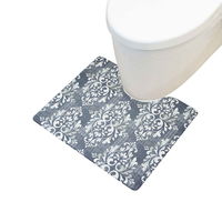ヨコズナクリエーション トイレマット 40×50cm 拭ける 撥水 PVCトイレマット ミニ 抗菌 クラシーク 308870 1個（直送品）