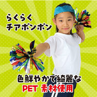 アーテック らくらくチアポンポン レインボー 14812 1セット(5組)