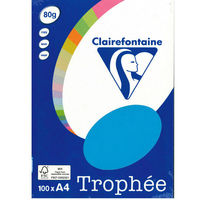 クレールフォンテーヌ カラープリンター用紙A4 トロフェ 濃色ブルー pcf4111 1冊(100枚)
