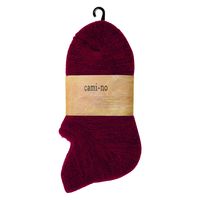 プレーリードッグ cami-no ルーム靴下 レッド CAM-001 1足（直送品）