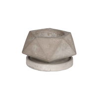 ダルトン プランター 植木鉢 セメントポット ペンタゴン　DULTON 360405 1個（直送品）