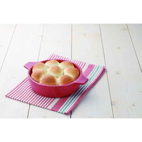 パール金属 レンジ鍋 浅型 18cm おまかせ! オーブン・レンジ鍋 レッド 378101 1個（直送品）