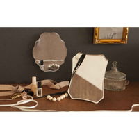 パラデック ミラー 2WAY スタンドミラー 壁掛け 長方形 ウォールミラー 卓上 鏡 かがみ ノンフレーム 化粧鏡 330725 1個（直送品）