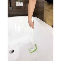 東和産業 バスクリーナー 柄付き フィット スポンジ アクリル 360度回転ヘッド 180度首振り お風呂 お風呂掃除 浴室 浴槽 331137 1個