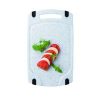 新輝合成 まな板 Lサイズ 37×22.5cm ラバー&スロープまな板 抗菌 食洗機対応 水切り すべり止め 343963 1個（直送品）