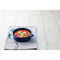 パール金属 レンジ鍋 浅型 18cm おまかせ! オーブン・レンジ鍋 ネイビー 378102 1個（直送品）