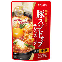 モランボン 韓の食菜 豚スンドゥブチゲ用スープ 330g 2袋 鍋つゆ