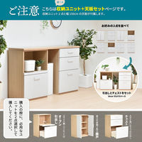 B.Bファニシング AFFOGATO 2列隙間小 オープン引出 開き戸 幅1500mm AFCH0099KRCNT 1台（直送品）