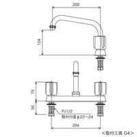 KVK KV KM8GN 2ハンドル混合栓 1台（直送品）