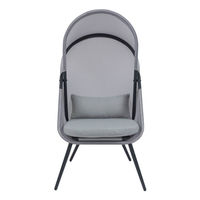 東谷 RKC-539LGY ルーフフォールディングチェア 1個（直送品）