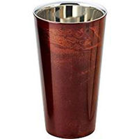 アサヒ SCW-L502 漆磨2重構造カップ 赤漆流 1個（直送品）