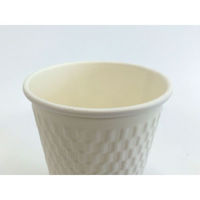ケーピープラテック 紙コップ エンボススリーブカップ ホワイト 260mL KMW-240 54510 1セット(1000枚:50枚×20袋)