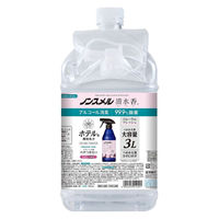 ノンスメル清水香 衣類・布製品・空間用スプレー フローラルフレッシュの香り 詰め替え 大容量 3L 1箱（4個入） 白元アース