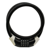 サギサカ 自転車用 合わせやすいコンパクトダイヤルロック 60cm ブラック 44025 1個