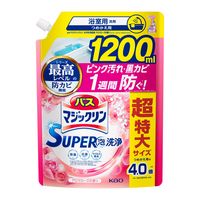 バスマジックリン SUPER泡洗浄 アロマローズの香り 詰め替え 超特大 1200mL 1箱（6個入） 花王