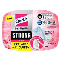 トイレクイックル ストロング トイレ用そうじシート プレミアムローズの香り 本体 1セット（8枚入×3個） 花王