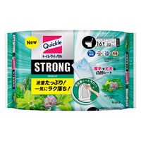 トイレクイックル ストロング トイレ用そうじシート エクストラハーブの香り 詰め替え 1セット（16枚入×3個） 花王
