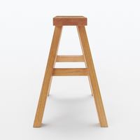 無印良品 木製ベンチ 小 ラバーウッド材 48.5×30×44cm 良品計画